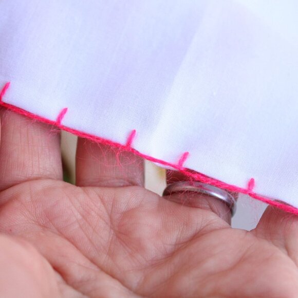 Vintage Handkerchief,  Chichen Itza Mayan Mexico Souvenir, Embroidered Cotton - Picture 8 of 10